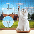 Steel Reinforced Cat Netting for Balcony Anti-Fall Fence Safety Net, Extra Strong Cat Net for Catio Safety Cat Balcony Netting for Pets Cat Proof Screen Pet Net Cat Balcony Protection Barrier10FTx26FT