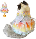 Cat/Small Dog Pretty Fairy Costume Clothing - Cute Dress Outfit for Spring Halloween Christmas Girl Party (S)