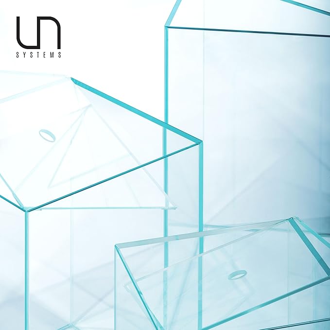Ultum Nature Systems Prism Rimless Aquarium - Low Iron Glass, Cube With Mitered Lid, Tall Fish Tank, Multi-Purpose Vertical Nano Tank for Home & Office - UNS Prism, 25TM