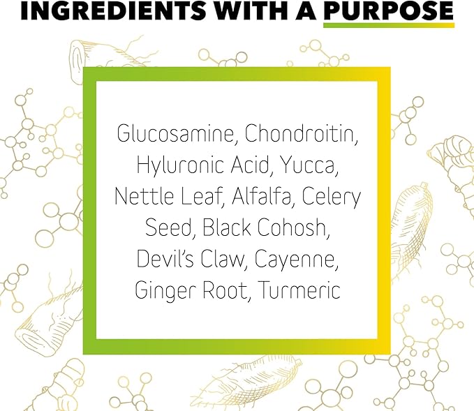 In Clover Hip and Joint Supplement for Large Dogs 70 Pounds and Up with Glucosamine Chondroitin, and Hyaluronic Acid – Formulated for Large Breeds – Clinically Proven Hip and Joint Support