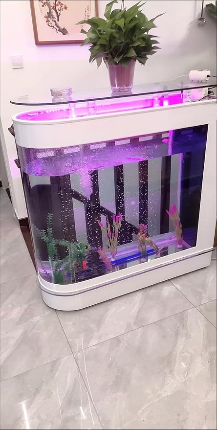 Aquarium 126 Gallon Large Fish Tank Kit, Includes LED Lighting and Accessories