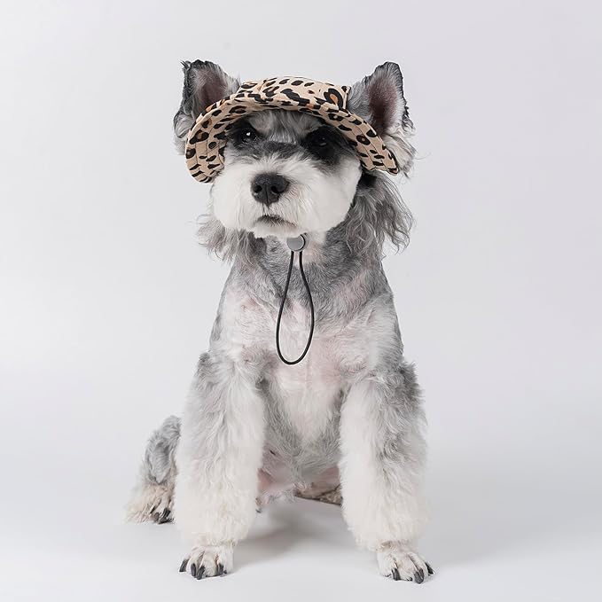 Pet hat with Ear Holes Sunscreen Baseball Cap Suitable for Small and Medium-Sized Dogs Outdoor Climbing hat in Summer Pet Products (Brown, X-Large)