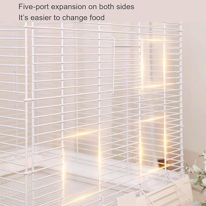 Bird Cage, Parakeet Cages, for Small and Medium-Sized Parrots Such as Budgies, Munias, Peonies, Pearls, Cockatiels, etc(Pink)