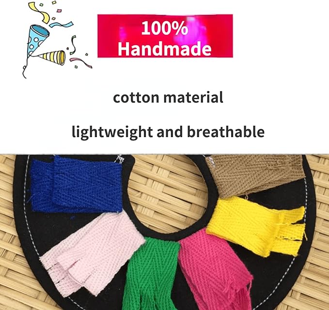 Adjustable Bird Collar Anti Bite Elizabethan Recovery Cone, Bird Neck Protector for Feather Plucking, Skin-Friendly Bird Black B3 B3