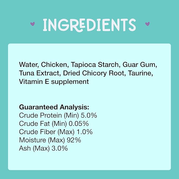 LOVE, NALA Digestive Health Chicken + Prebiotic Mousse Cat Treats – Lickable Squeeze-Up Puree, Topper or Treat – Grain-Free, 4 Pack – Human-Grade Protein, Non-GMO, No Artificial Additives