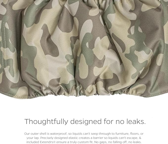 Pet Parents® Washable Belly Bands for Male Dogs (3pack) + Extendrs® of Durable Dog Diapers Male, Premium Male Dog Diapers & Dog Wraps (X-Small, Camo)