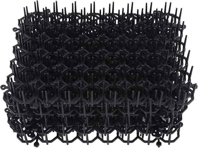 Cat Deterrent Mat Scat Mat with Spikes for Indoor and Outdoor Use to Keep Cats and Dogs Away from Furniture Plants Gardens Cars and Other Protected Areas PP Material Customizable Size Safe for Pets