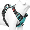 Timos Dog Harness, No-Pull Pet Harness with 2 Leash Clips, 3 Snap Buckles Adjustable Soft Padded Dog Vest, Reflective No-Choke Pet Oxford Vest with Easy Control Handle for Small Medium Large Dogs
