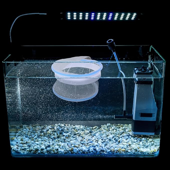 Breeding Box and Fish Hatchery Tank with Nylon Mesh, Small Floating Aquarium Divider for Guppy Fry Isolation and Betta Nursery, Incubator Net Suitable for Fish Tank Breeding