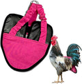 Hen Holster Bird Diaper, Wrap Around - for Hens, Roosters, Ducks, Leak-Proof Design, Comfortable Fleece Strap Bird Harness with Sewn-in Liner, Secure Hook and Loop Closure - Large, Pink