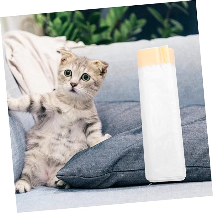 1roll Cat Litter Cleaning Bag Pouches for Litter Disposal Roll Lightweight for Travel and Quick Cleanup