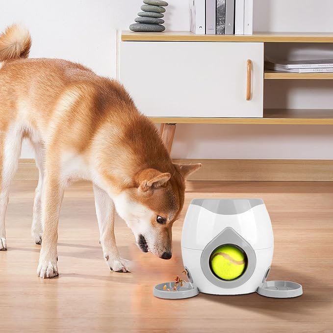 Automatic Ball Launcher for Dogs, Tennis Balls Launchers for Dogs, Interactive Dog Toys Tennis Balls Launcher for Small Dogs, Dog Fetch Ball Thrower for Indoor/Outdoor Playing (D)