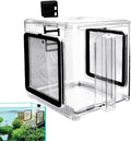 Use Breeder Box - Acrylic Fish Breeding Container, Durable Breeder Divider Incubator, Transparent Hatchery Accessory | Shrimp Guppy Seawater Isolation Tank for Home Aquarium Propagation Hatc