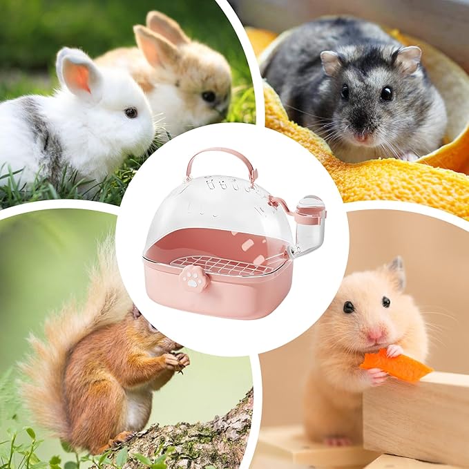 Bird Carrier Cage | PVC Chinchilla Carrier Cage with Water Bottle | Pet Bird Carrying Supplies Spacious Design for Sparrow Macaws Conures Chinchillas Budgies Cockatiels Parakeet Hedgehog