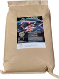 HALF OFF PONDS All Seasons Koi Fish Food - 50 lb Floating Pellets, 5mm Size - Goldfish Food for Ponds - 28% Protein with Wheat Germ & Vitamins - Ideal for Year-Round Feeding & Water Clarity