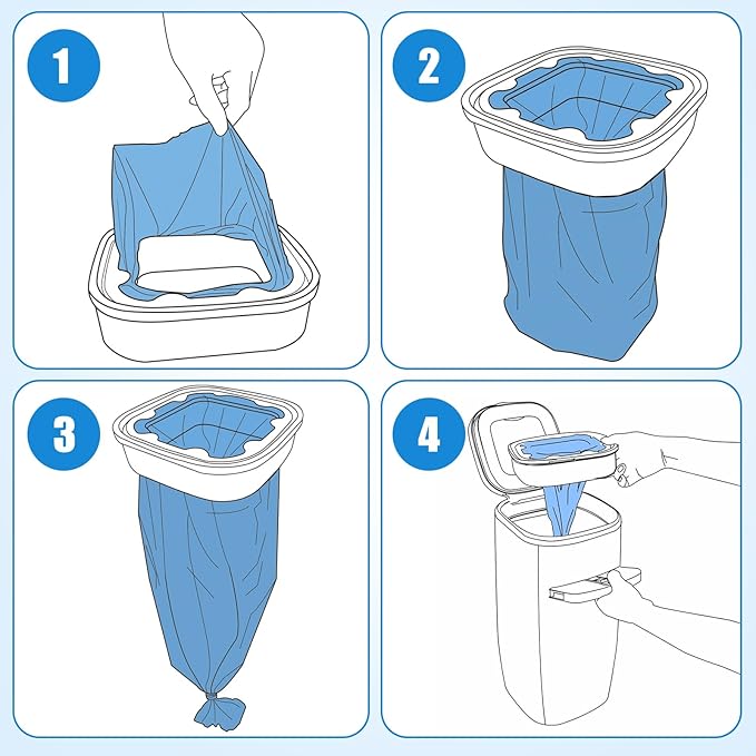 Cat Litter Refills Cartridge Compatible with Your Genie Litter Standard, Plus and XL Cat Litter Pail, 8 Packs
