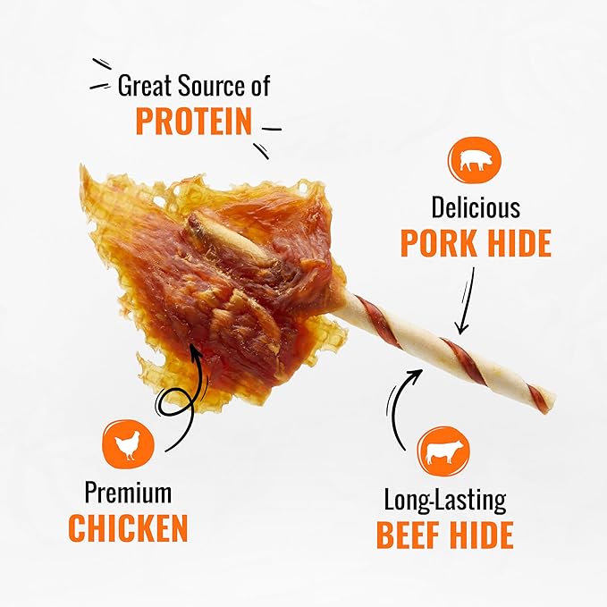 Good 'N' Fun Triple Flavor Wings, Made with Real Meat, Treats for All Dog Sizes