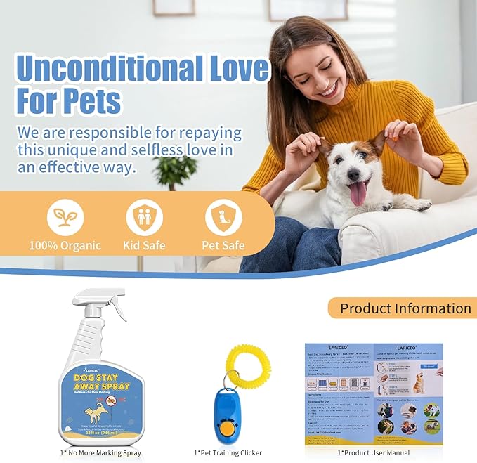 32 Oz Help Dogs Stop Marking in Your Home - Effective Training Spray for Dogs to Stop Unwanted Marking and Messy Urination