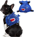 Dog Harness with Backpack, Adjustable Dog Backpack Harness for Small Medium Dogs, No-Pull Breathable Backpacks for Dogs to Wear, for Traveling, Hiking, Camping, Training, Blue S