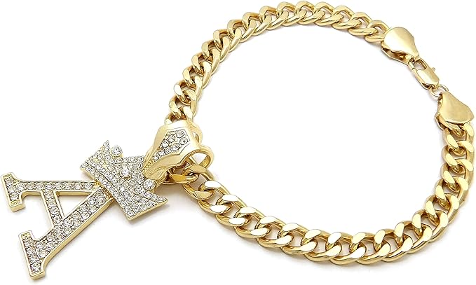Initial Letter Cuban Chain Dog Chain Pet Chain Pet, Cat, Puppy Chain (24", A)