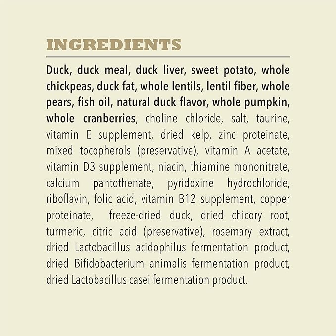 ACANA Singles Limited Ingredient Grain Free High Protein Dry Dog Food Duck & Pear Recipe 4.5lb Bag