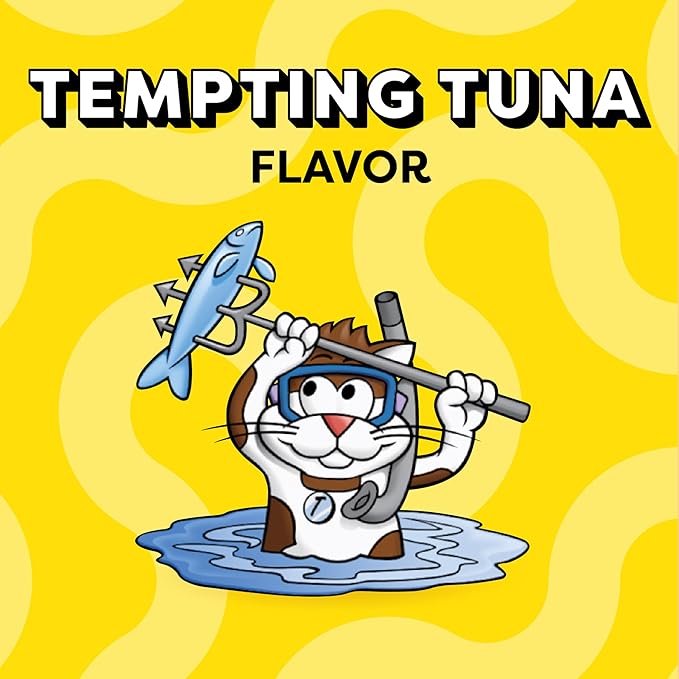 Temptations Cat Treats Classic Crunchy and Soft Cat Treats, Tempting Tuna Flavor, 3 oz. Pouch (Pack of 12)