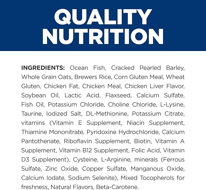 Hill's Prescription Diet c/d Multicare Urinary Care with Ocean Fish Dry Cat Food, Veterinary Diet, 8.5 lb. Bag (Packaging May Vary)