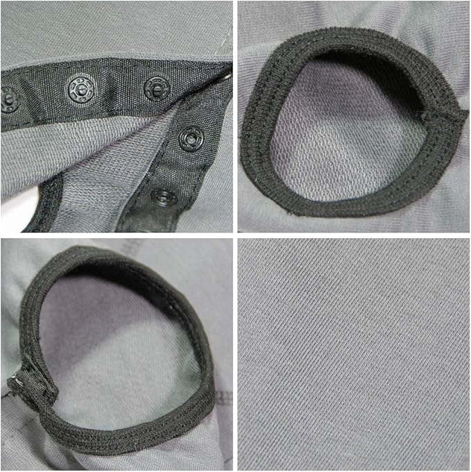 Dog’s Recovery Suit Post Surgery Shirt for Puppy, Wound Protective Clothes for Little Animals(Grey-XL)