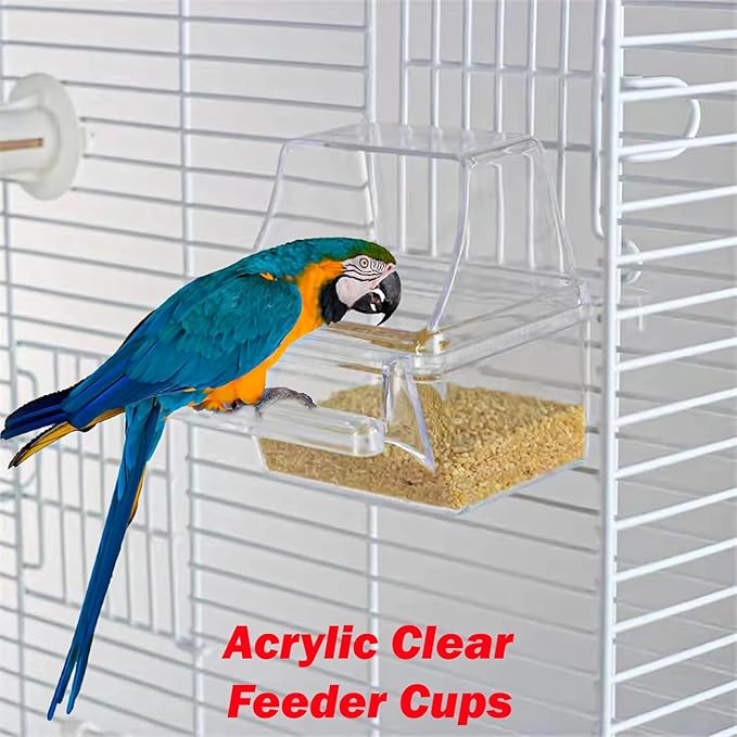 Large 40-Inch Portable Bird Flight Side Nest Doors Cage for Canary Parakeet Cockatiel Lovebird Finch Small Parrot Budgies Travel Bird Cage