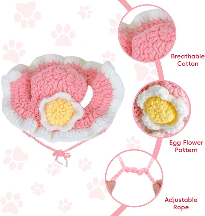 Cat Hat for Cats, Pet Cute Halloween Christmas Party Costume Accessories Headwear Comfortable for Puppy Cat Kitten Pet Puppies 11-14" (Pink)