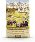 Taste of the Wild with Ancient Grains, Ancient Prairie Canine Recipe with Roasted Bison and Venison Dry Dog Food, Made with High Protein from Real Meat and Guaranteed Nutrients and Probiotics 5lb