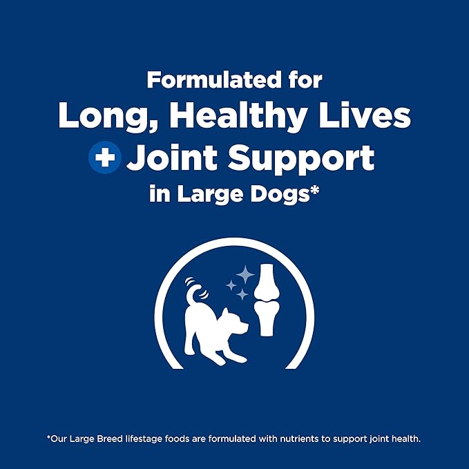 Hill's Science Diet Large Breed Adult Dry Dog Food 1-5, Quality Protein for Joint Support & Lean Muscles, Chicken & Barley, 35 lb. Bag