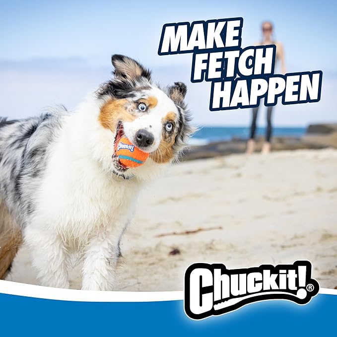 Chuckit! Dog Ball Launcher - Junior 18" with Medium (2.5"), Dog Fetch Ball Thrower, For Dogs 20-60 Pounds, Made in USA