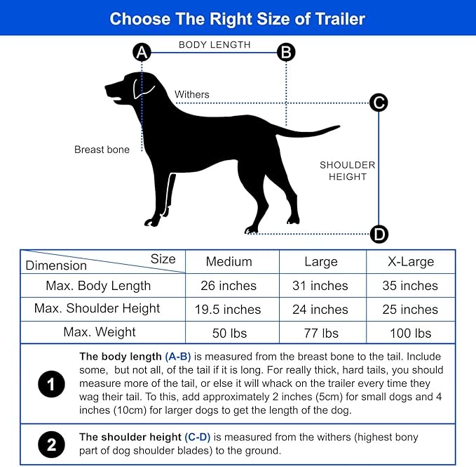 DOGGYHUT® Premium Large/XL Pet Bike Trailer & Stroller for Large Sized Dog or Multiple Small Dogs,Low Center of Gravity,Parking Brakes,Easy Folding Frame,Bicycle Carrier