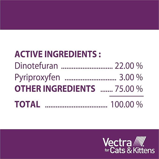 Vectra for Cats Flea Treatment & Prevention for Large Cats (Over 9 lbs.) 6-Month Supply