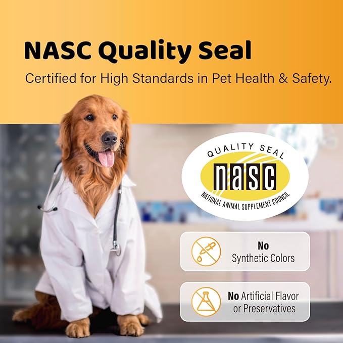 iPaw Calming Chews for Dogs, Calming Dog Treats, Separation Anxiety Relief Calming Care, Hemp-Free, All Natural Ingredients, Manage Everyday Stress for Puppy, Made in USA, Vegetable Flavor (50 Chews)
