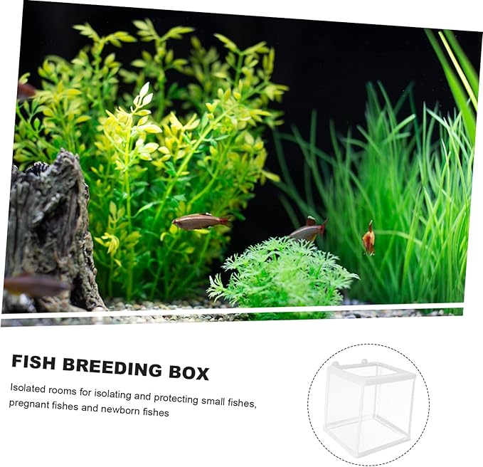 BESPORTBLE Breeding Incubator Box Mesh Fish Tank Breeding Tank Box for Betta Guppy Practical Aquarium