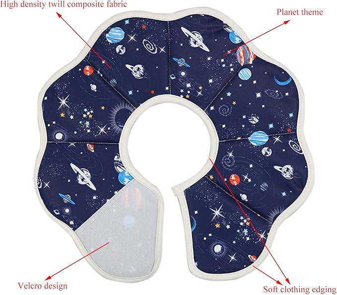 Soft Cat Cone, Adjustable Recovery Collar After Surgery to Prevent Licking Wound, Protective Cat Neck Cone, Comfortable Pet Elizabethan Collar for Cats Kittens and Puppies (M)