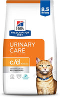 Hill's Prescription Diet c/d Multicare Urinary Care with Ocean Fish Dry Cat Food, Veterinary Diet, 8.5 lb. Bag (Packaging May Vary)