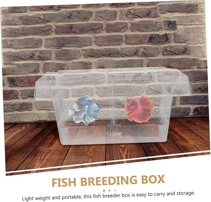 2pcs Fish Breeding Box Betta Tank Dividers Aquarium Incubator Box for Fish Eggs