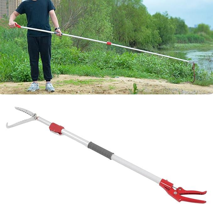 Fish Long Tweezers, Long Tweezers for Aquarium Telescopic Long Aquarium Tongs Tool for Snake EEL for Grabbing in Deep