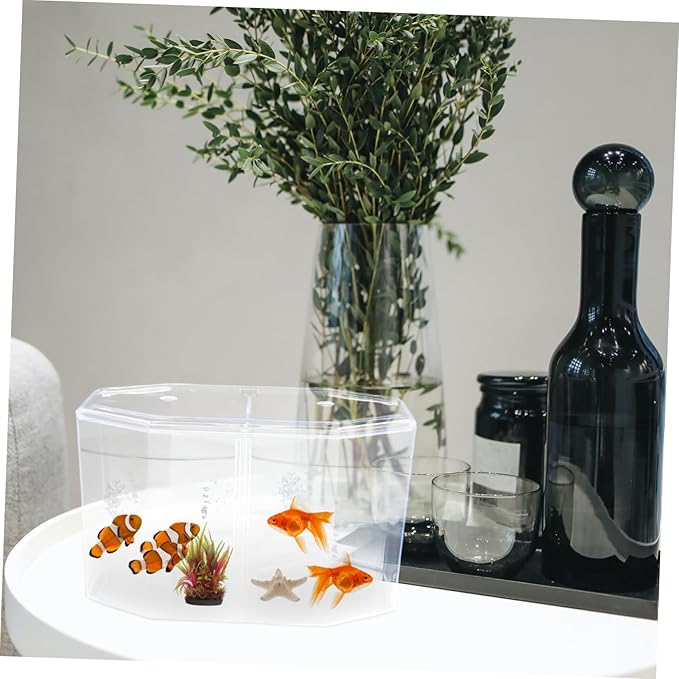 BESPORTBLE Fish Breeding Box Cups Transparent Divider Tank for Guppies Bettas Clownfish Safe Hatchery for Fry Isolation and Increased Survival Rate