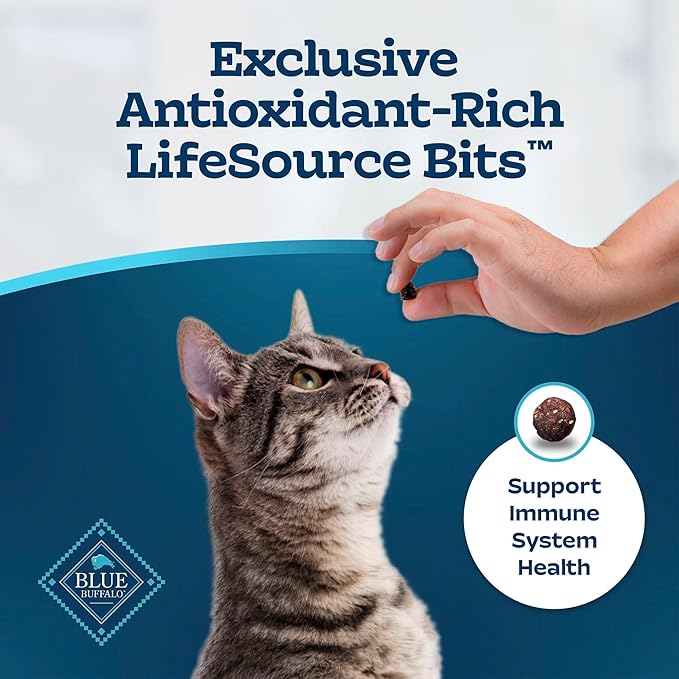 Blue Buffalo Blue Tastefuls Natural Adult Indoor Cat Chicken & Brown Rice Recipe Food for Cats 10 lb