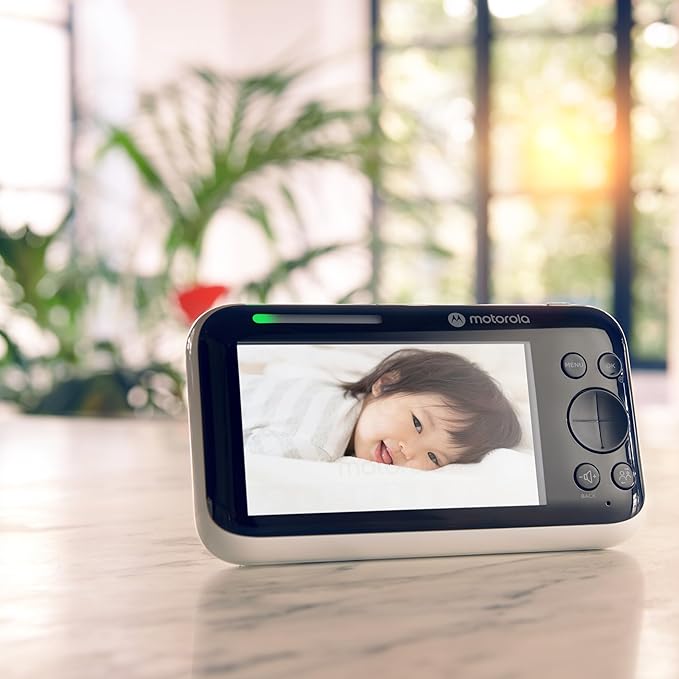 Motorola Nursery WiFi Baby Monitor with Camera, 5" Screen, Wall Mount, Long Range, 2-Way Audio, Temperature Sensor, Motorized, Lullabies, PIP1610 HD Connect