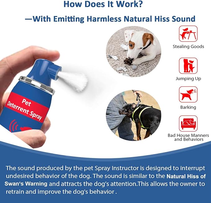 Corrector Spray Dog Trainer, 75ml Pet Instructor Spray for Dog, Humane Effective Help Dog Stop Unnecessary Behaviour: Stop Barking, Dog Fights & Attacks (2 Pack)