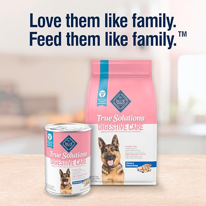 Blue Buffalo True Solutions Digestive Care Natural Dry Dog Food for Adult Dogs, Chicken, 24-lb. Bag
