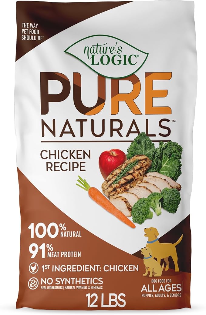 Nature’s Logic Pure Naturals™ 100% Natural Chicken Recipe Synthetic-Free Dry Dog Food, 12 lbs