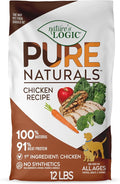 Nature’s Logic Pure Naturals™ 100% Natural Chicken Recipe Synthetic-Free Dry Dog Food, 12 lbs