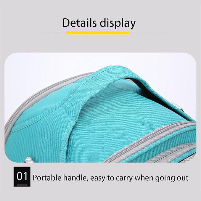 Parrot Carrier Travel Bird Carrier 12 * 8 * 10in Panoramic View with Plush Mat Metal Tray Grid Foot Pad for Parrot Hamster Hedgehog Rabbit Sugar Glider (Green)