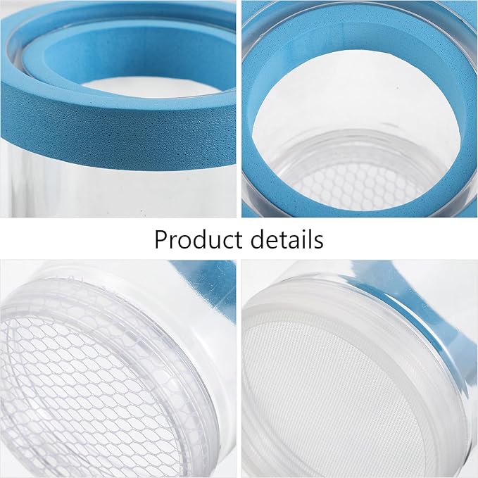 2pcs Aquarium Fish Breeder Box Floating Acrylic Isolation Hatchery Incubator with Suction Cups for Guppy Fry and Small Fish Breeding Tank Separation